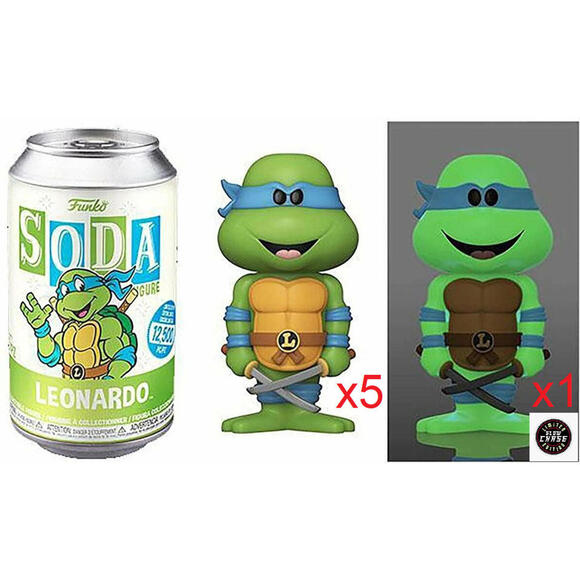 Funko Soda - Leonardo TMNT Sealed Case of 6 Guaranteed Chase 2020 *VAULTED*